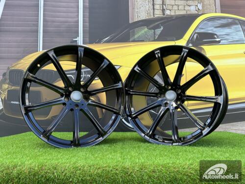 Ratlankis BMW X5 X6 M Sport style 166 Hartge 22X10.5J 5X120 ET35 74.1 Gloss black BMW X5, X6 E70 / F15 / F16