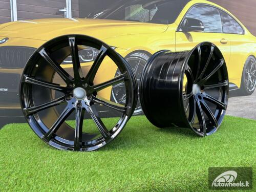 Ratlankis BMW X5 X6 M Sport style 166 Hartge 22X10.5J 5X120 ET35 74.1 Gloss black BMW X5, X6 E70 / F15 / F16