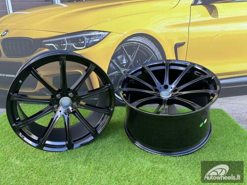 Ratlankis BMW X5 X6 M Sport style 166 Hartge 22X10.5J 5X120 ET35 74.1 Gloss black BMW X5, X6 E70 / F15 / F16