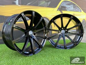 Ratlankis BMW X5 X6 M Sport style 166 Hartge 22X10.5J 5X120 ET35 74.1 Gloss black BMW X5, X6 E70 / F15 / F16