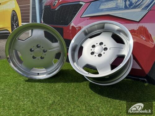 Ratlankis R18x8  5X112  ET  35  66.6  I5270  Silver+Polished Lip (SP)  For MER  (P1+P2)  (MONOBLOCK Style)