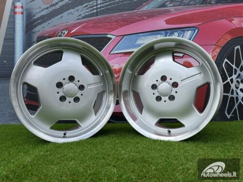 Ratlankis R18x8  5X112  ET  35  66.6  I5270  Silver+Polished Lip (SP)  For MER  (P1+P2)  (MONOBLOCK Style)