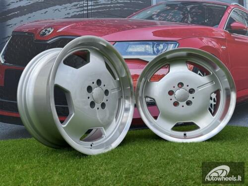 Ratlankis R18x8  5X112  ET  35  66.6  I5270  Silver+Polished Lip (SP)  For MER  (P1+P2)  (MONOBLOCK Style)