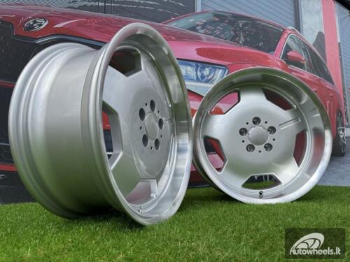 Ratlankis R18x8  5X112  ET  35  66.6  I5270  Silver+Polished Lip (SP)  For MER  (P1+P2)  (MONOBLOCK Style)