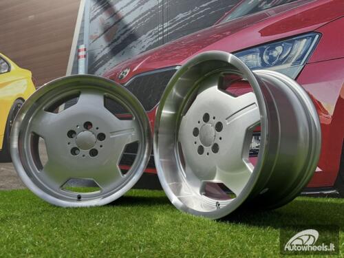 Ratlankis R18x8  5X112  ET  35  66.6  I5270  Silver+Polished Lip (SP)  For MER  (P1+P2)  (MONOBLOCK Style)