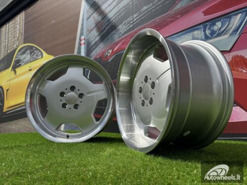 Ratlankis R18x8  5X112  ET  35  66.6  I5270  Silver+Polished Lip (SP)  For MER  (P1+P2)  (MONOBLOCK Style)