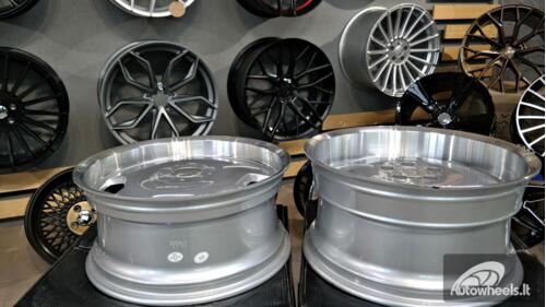 Ratlankis R18x9  5X112  ET  30  66.6  I5270  Silver+Polished Lip (SP)  For MER  (P1)  (MONOBLOCK Style)