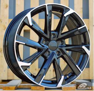 Ratlankis R18x7.5  5X114.3  ET  40  60.1  I5547  Black Polished (MB)  For TOYOT  (P1)