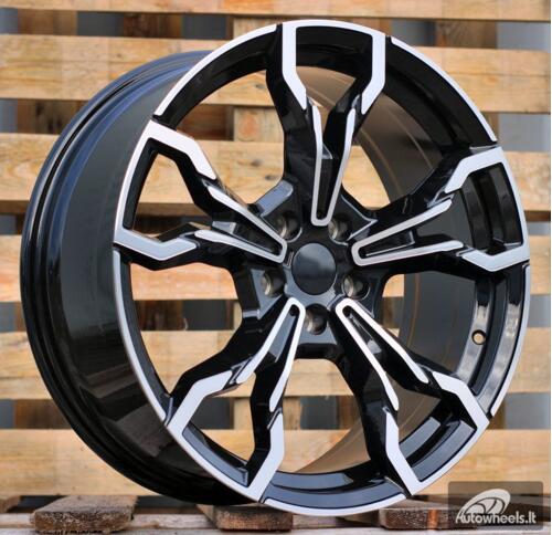 Ratlankis R18x8  5X120  ET  43  72.6  I5596  Black Polished (MB)  For BMW  (P1)