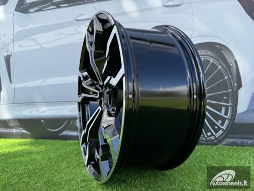 Ratlankis R18x8  5X120  ET  43  72.6  I5596  Black Polished (MB)  For BMW  (P1)