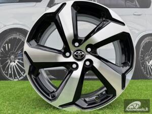 Ratlankis R18x7  5X114.3  ET  35  60.1  B1013  Black Polished (MB)  For TOYOT  (P+K4+Z4)  (Rav4)