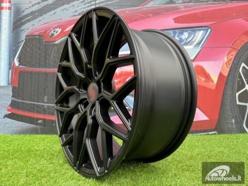 Ratlankis R18x8  5X114.3  ET  40  73.1  B5812  Black Half Matt (BLHM)  For RACIN  (P+K2)  (Style Vossen)