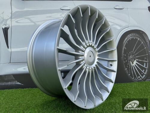 Ratlankis R18x9.5  5X120  ET  38  72.6  BK273  Silver (SI)  For BMW  (P)  (ALPINA Style Rear+Front)