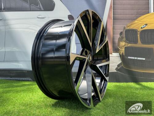 Ratlankis R20x8.5  5X112  ET  38  57.1  FE181  (IN5635)  Black Polished (MB)  For SKODA  (P1)