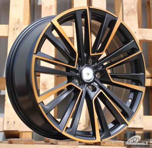 Ratlankis R18x8  5X112  ET  45  57.1  I0361  Black Polished Half Matt Cooper (MBHMC)  For SKODA  (P1)
