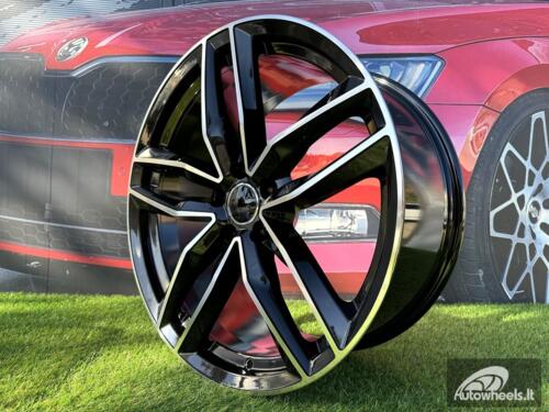 Ratlankis R19x8.5  5X112  ET  39  66.5  BK690  (BY1126)  Black Polished (MB)  For AUD  (Z2+K5)