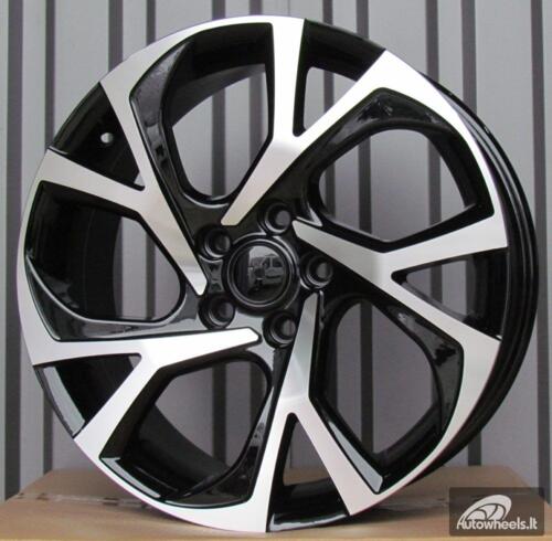 Ratlankis R17x7  5X114.3  ET  45  60.1  FE132  Black Polished (MB)  For TOYOT  (P1+P)