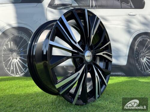 Ratlankis R18x7  5X114.3  ET  47  66.1  FE224  (QC1550)  Black Polished (MB)  For NISS  (P1)