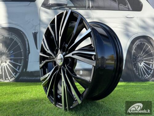 Ratlankis R18x7  5X114.3  ET  47  66.1  FE224  (QC1550)  Black Polished (MB)  For NISS  (P1)