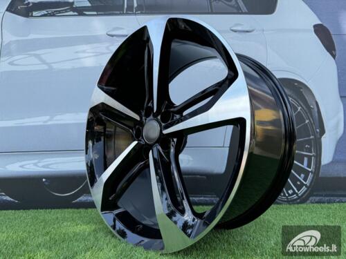 Ratlankis R21x9  5X112  ET  33  66.5  A513  (FR992)  Black Polished (MB)  For AUD  (Z6)