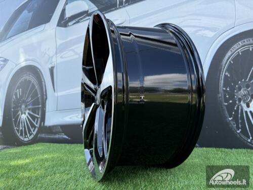 Ratlankis R21x9  5X112  ET  33  66.5  A513  (FR992)  Black Polished (MB)  For AUD  (Z6)