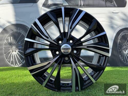 Ratlankis R17x7  5X114.3  ET  47  66.1  FE224  (QC1550)  Black Polished (MB)  For NISS  (P1)  (NEW Model)