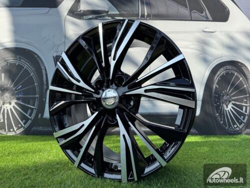 Ratlankis R17x7  5X114.3  ET  47  66.1  FE224  (QC1550)  Black Polished (MB)  For NISS  (P1)  (NEW Model)