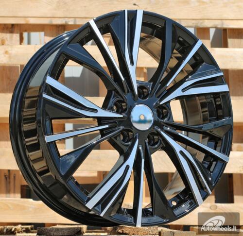 Ratlankis R17x7  5X114.3  ET  47  66.1  FE224  (QC1550)  Black Polished (MB)  For NISS  (P1)  (NEW Model)