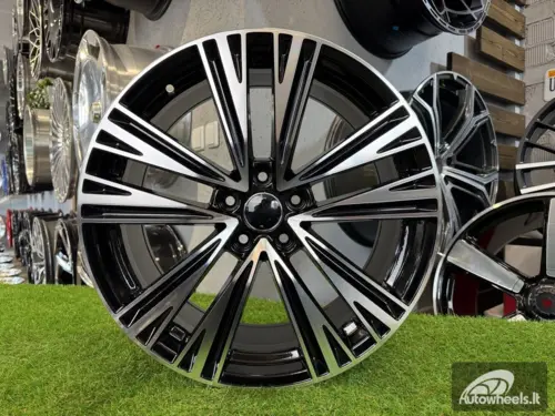 Ratlankis R17x7.5  5X112  ET  37  66.5  B1424  Black Polished (MB)  For AUD  (Z1)