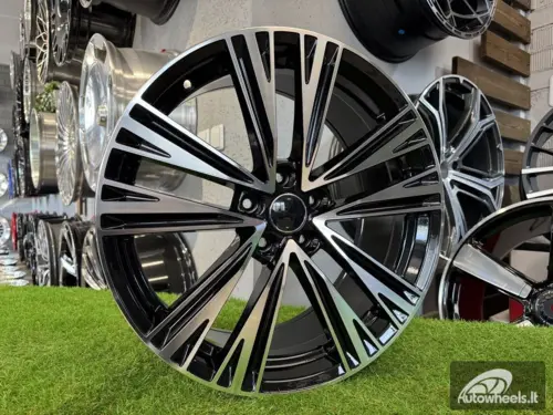 Ratlankis R17x7.5  5X112  ET  37  66.5  B1424  Black Polished (MB)  For AUD  (Z1)