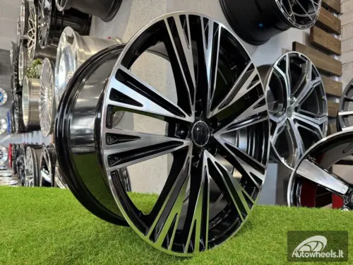 Ratlankis R17x7.5  5X112  ET  37  66.5  B1424  Black Polished (MB)  For AUD  (Z1)