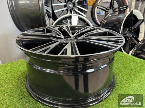 Ratlankis R17x7.5  5X112  ET  37  66.5  B1424  Black Polished (MB)  For AUD  (Z1)