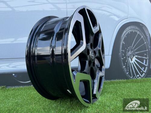 Ratlankis R17x7  5X100  ET  55  56.1  B1606  Black Polished (MB)  For SUBAR  (Z1)