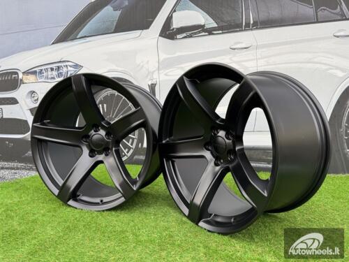 Ratlankis R20x10.5  5X115  ET  22  71.5  B1671  Black Half Matt (BLHM)  For DODGE  (Z1)  (Rear+Front)