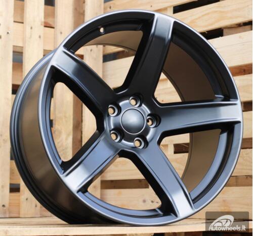Ratlankis R20x10.5  5X115  ET  22  71.5  B1671  Black Half Matt (BLHM)  For DODGE  (Z1)  (Rear+Front)