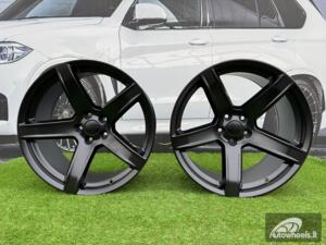 Ratlankis R20x10.5  5X115  ET  22  71.5  B1671  Black Half Matt (BLHM)  For DODGE  (Z2)  (Rear+Front)