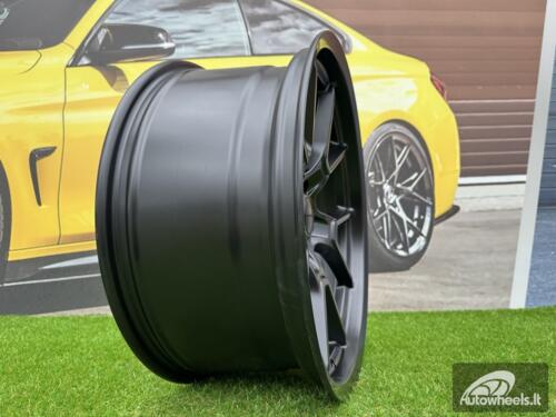 Ratlankis R20x9  5X115  ET  15  71.6  B1742  Black Half Matt (BLHM)  For RACIN  (Z1)  (DODGE)