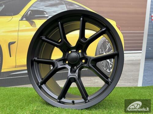 Ratlankis R20x9  5X115  ET  15  71.6  B1742  Black Half Matt (BLHM)  For RACIN  (Z1)  (DODGE)