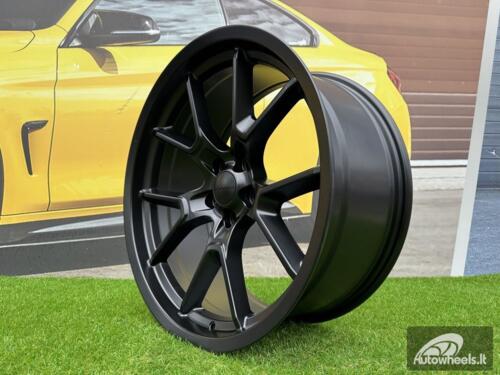 Ratlankis R20x9  5X115  ET  15  71.6  B1742  Black Half Matt (BLHM)  For RACIN  (Z1)  (DODGE)