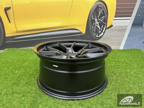 Ratlankis R20x9  5X115  ET  15  71.6  B1742  Black Half Matt (BLHM)  For RACIN  (Z1)  (DODGE)
