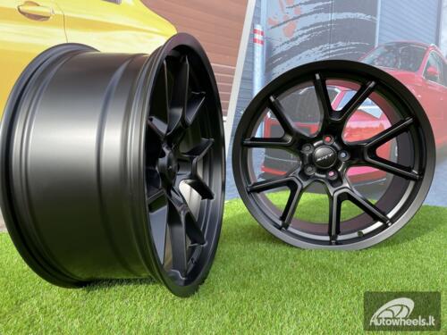 Ratlankis R20x9  5X115  ET  15  71.6  B1742  Black Half Matt (BLHM)  For RACIN  (Z1)  (DODGE (Front+Rear))