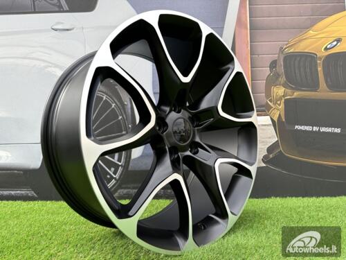 Ratlankis R20x9  5X127  ET  40  71.5  B1790  Black Polished Half Matt (MBHM)  For JEEP  (Z1)