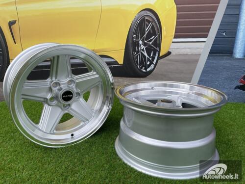 Ratlankis R16x8  5X112  ET  11  66.6  B1794  Silver+Polished Lip (SP)  For MER  (Z1)  (Rear+Front)