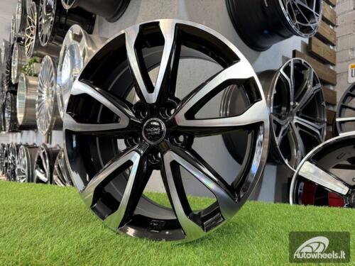 Ratlankis R18x7.5  5X114.3  ET  49.5  67.1  BY994  Black Polished (MB)  For RACIN  (Z1)