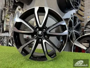 Ratlankis R18x7.5  5X114.3  ET  49.5  67.1  BY994  Black Polished (MB)  For RACIN  (Z1)