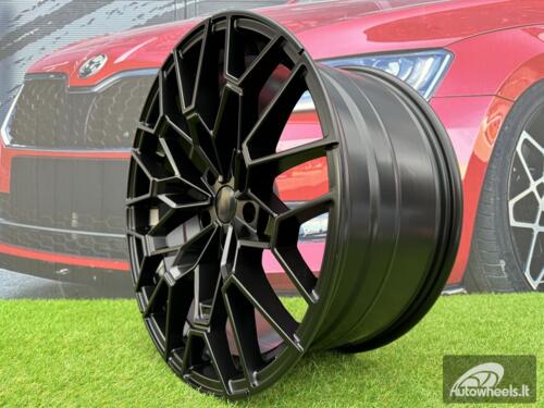 Ratlankis R20x8.5  5X112  ET  26  66.6  I0384  (BYD1883)  Black Half Matt (BLHM)  For BMW  (Z1)  (Rear+Front)