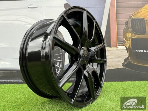Ratlankis R18x8  5X127  ET  55  71.5  B1436  Black Half Matt (BLHM)  For 4X4  (Z1)