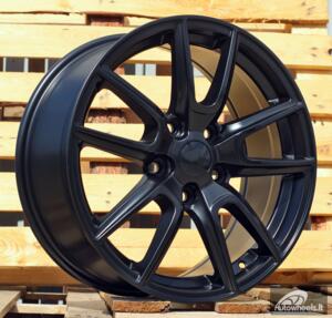 Ratlankis R18x8  5X127  ET  55  71.5  B1436  Black Half Matt (BLHM)  For 4X4  (Z1)