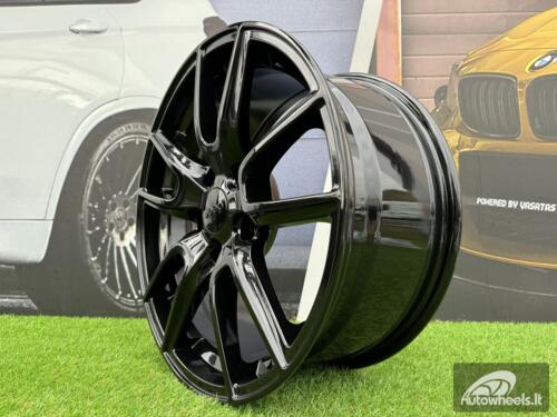 Ratlankis R18x8  5X127  ET  55  71.5  B1436  Black Half Matt (BLHM)  For 4X4  (Z1)  ((For Jeep))