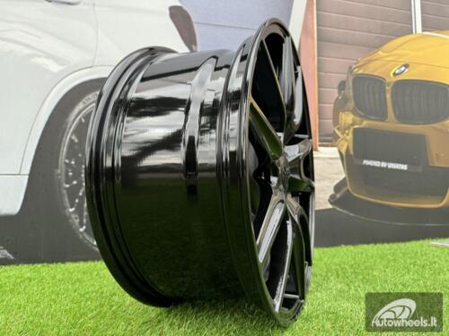 Ratlankis R18x8  5X127  ET  55  71.5  B1436  Black Half Matt (BLHM)  For 4X4  (Z1)  ((For Jeep))